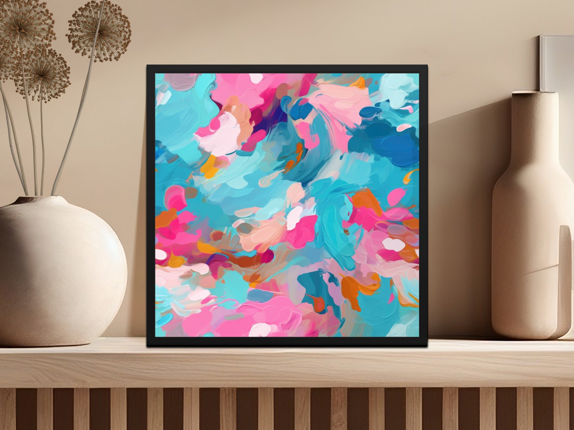 Vibrant Abstract Artwork Wall Decor Framed Art Print