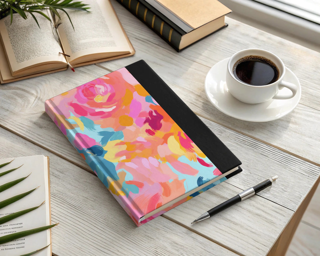 Colorful Floral Designed Hardcover Notebook Product