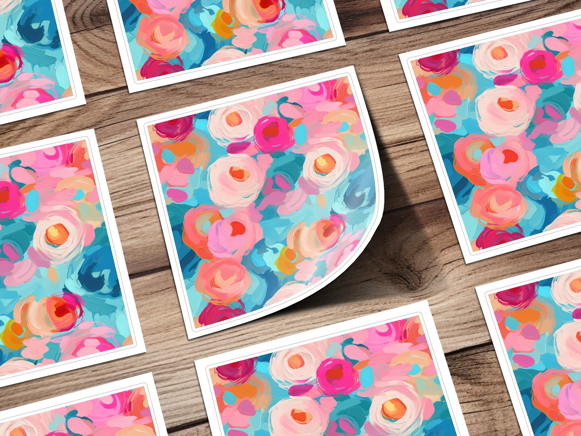 Colorful Modern Art Floral Prints for Home Decor