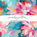 Colorful Floral Seamless Pattern by Moore and Mountain