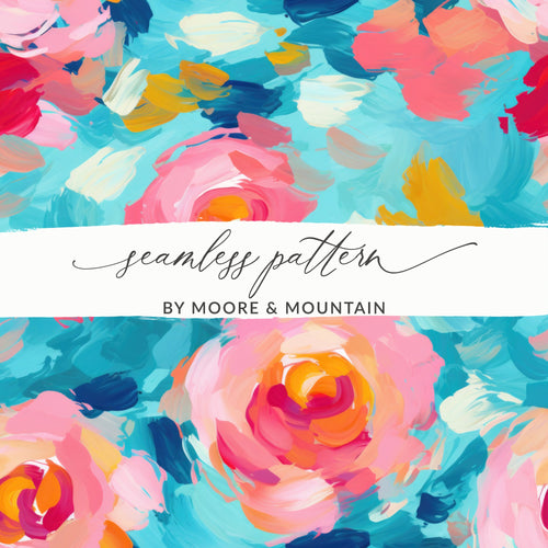 Vibrant Abstract Seamless Pattern by Moore & Mountain