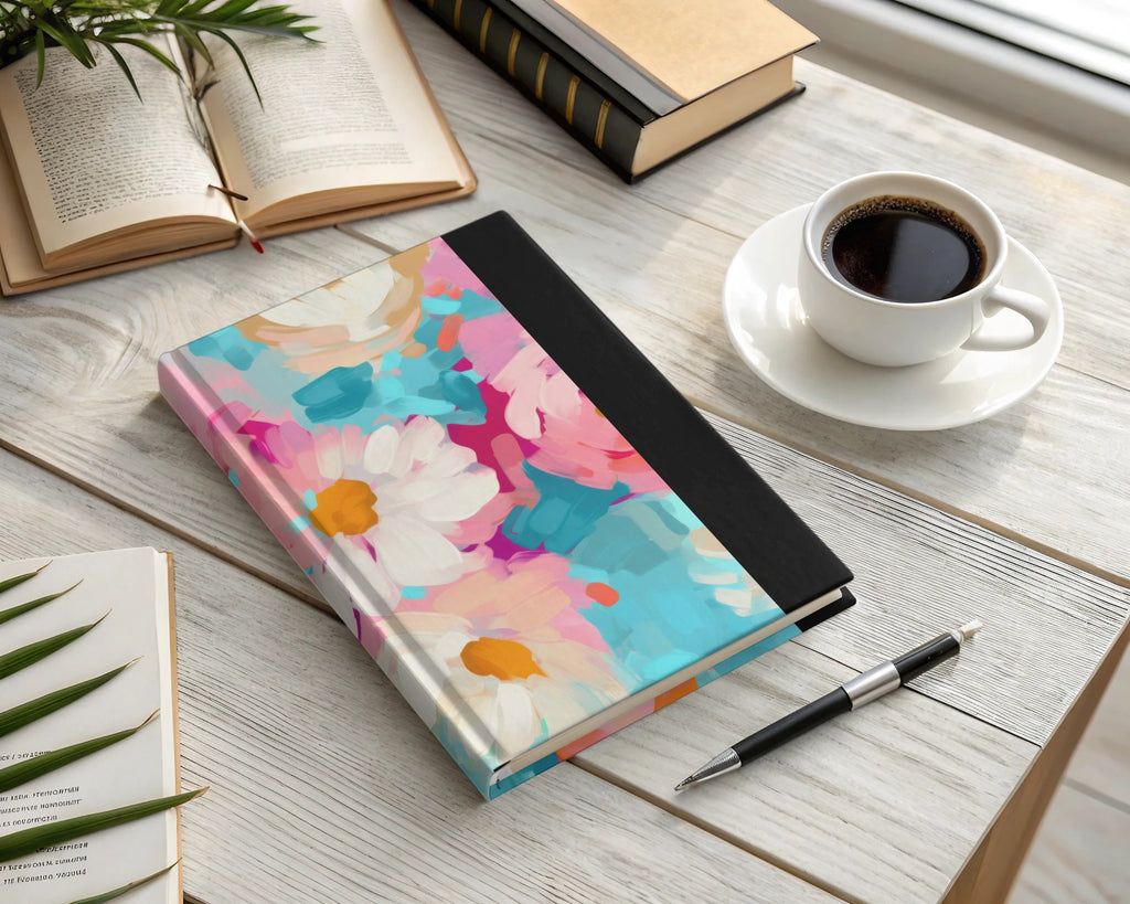 Colorful Summer Floral Hardcover Journal for Writing
