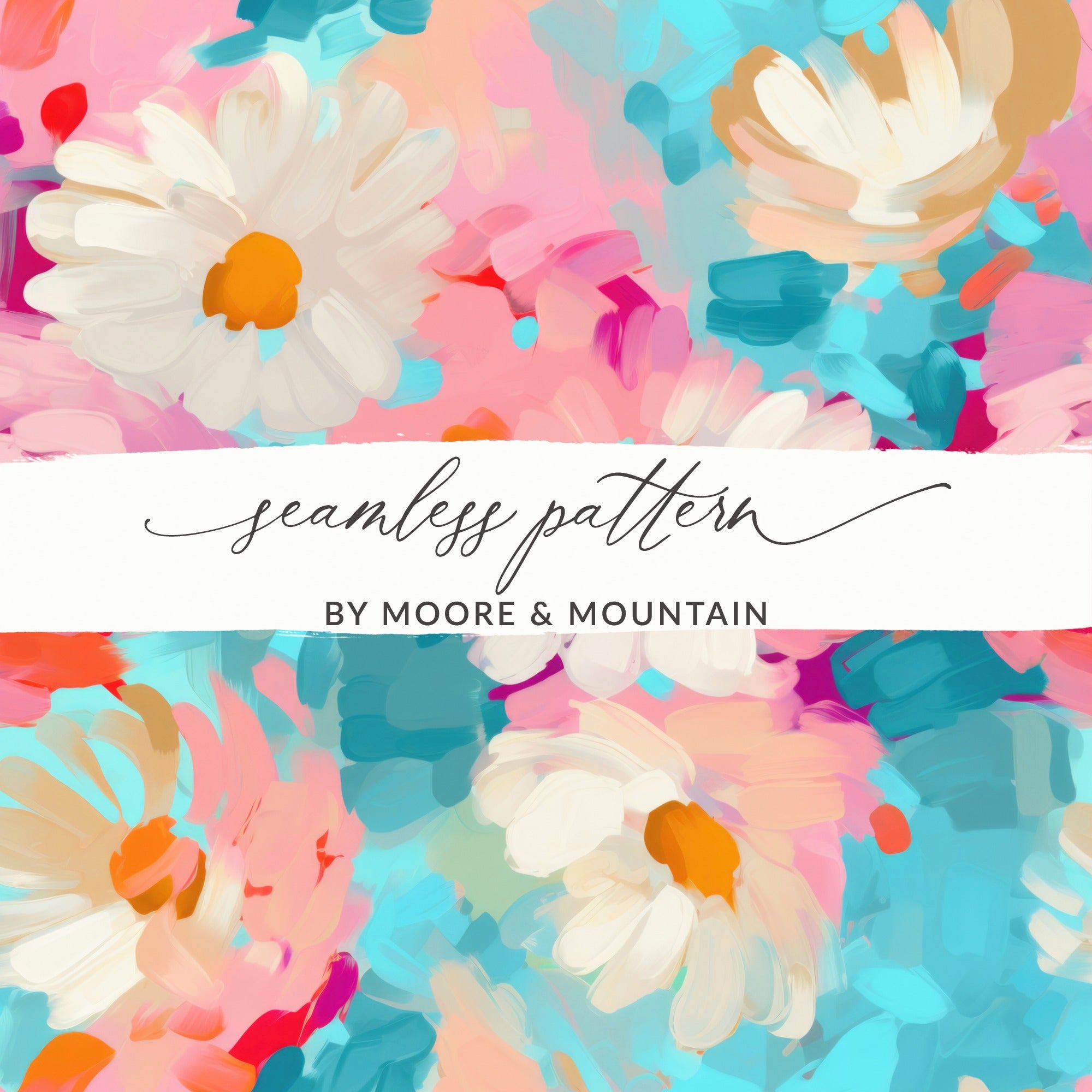 Colorful Seamless Floral Pattern by Moore & Mountain