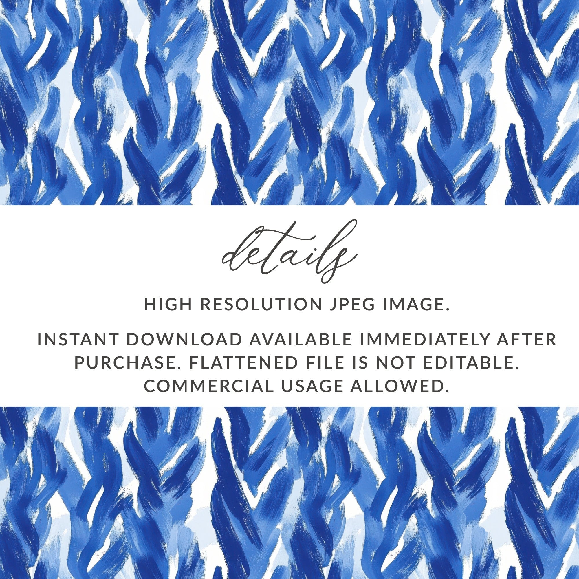 Abstract Brushstrokes Blue Textured Pattern Abstract Surface Digital - Moore and Mountain