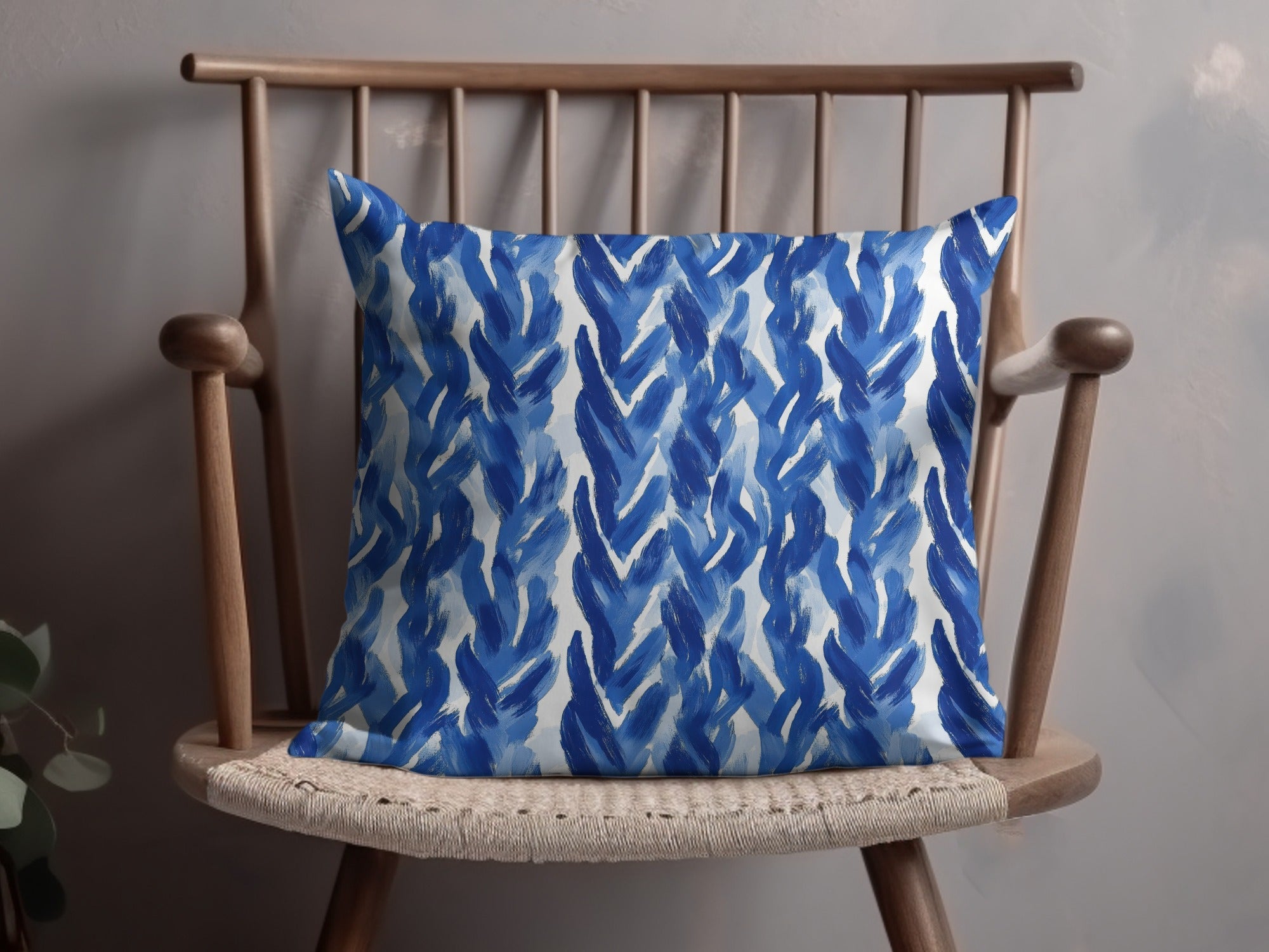 Abstract Brushstrokes Blue Textured Pattern Abstract Surface Digital - Moore and Mountain