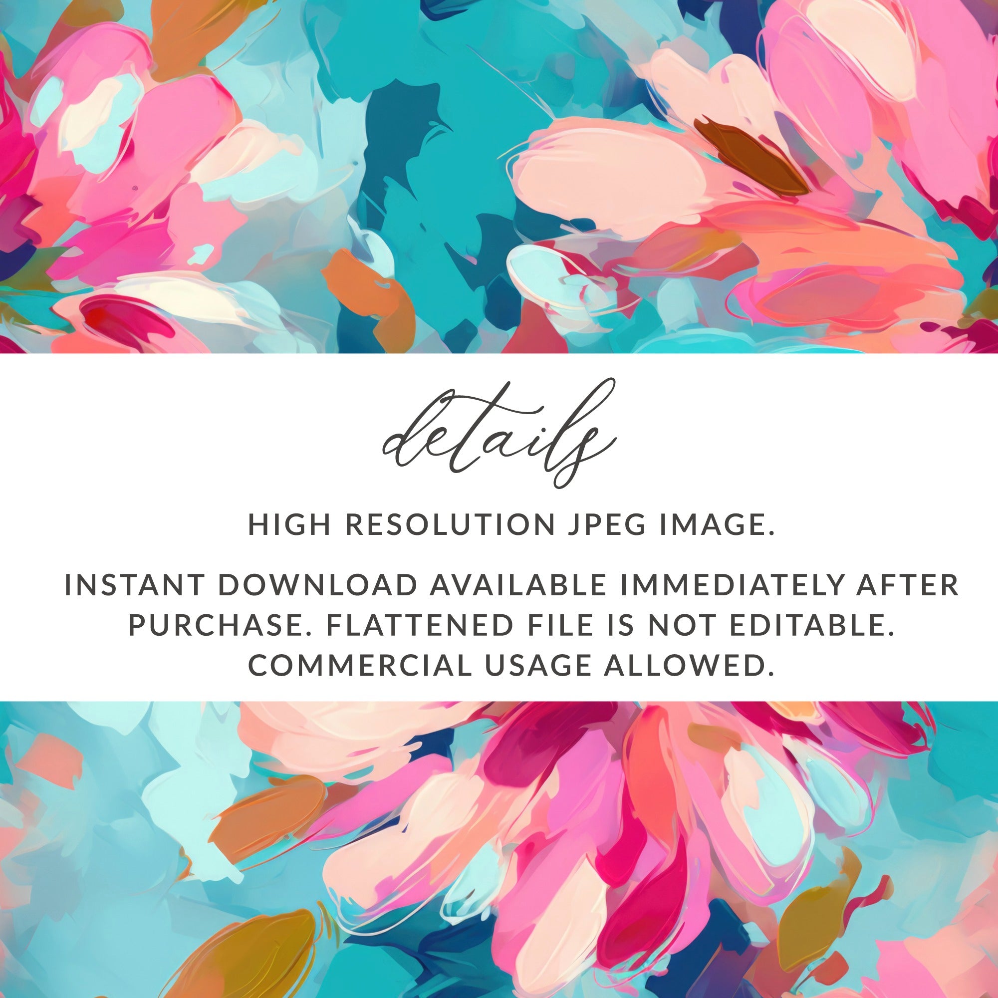 Vibrant Floral Artwork High Resolution JPEG Download