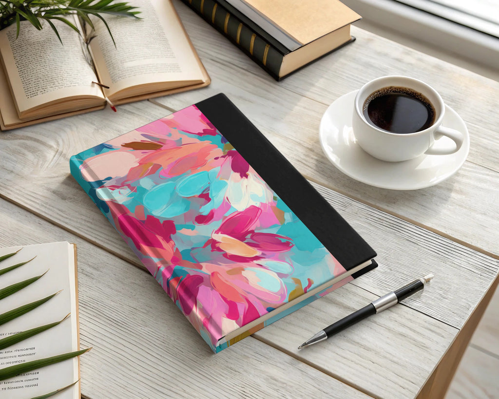 Beautiful Colorful Abstract Design Hardcover Notebook
