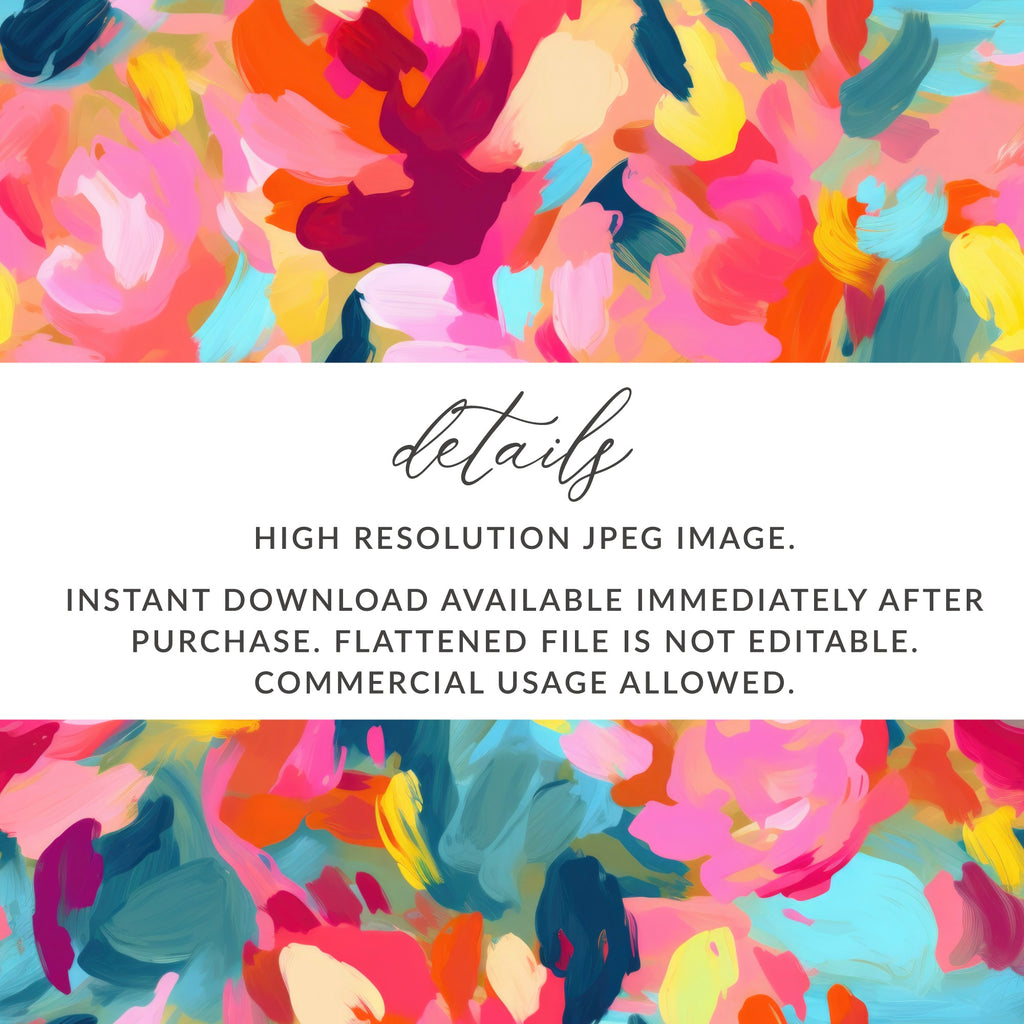 Vibrant Abstract High Resolution Digital Download Artwork