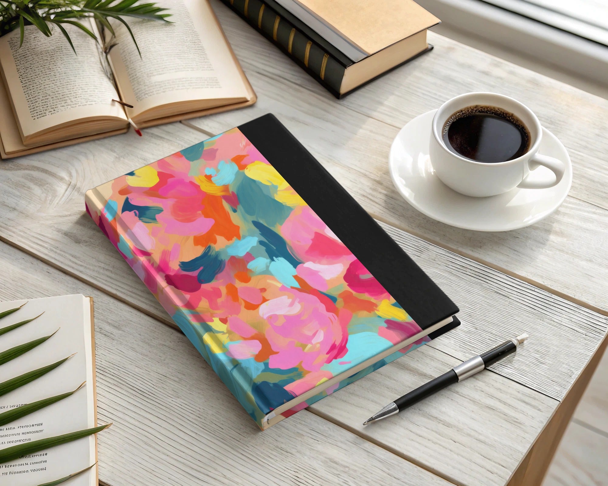 Colorful Abstract Design Notebook for Creative Writing
