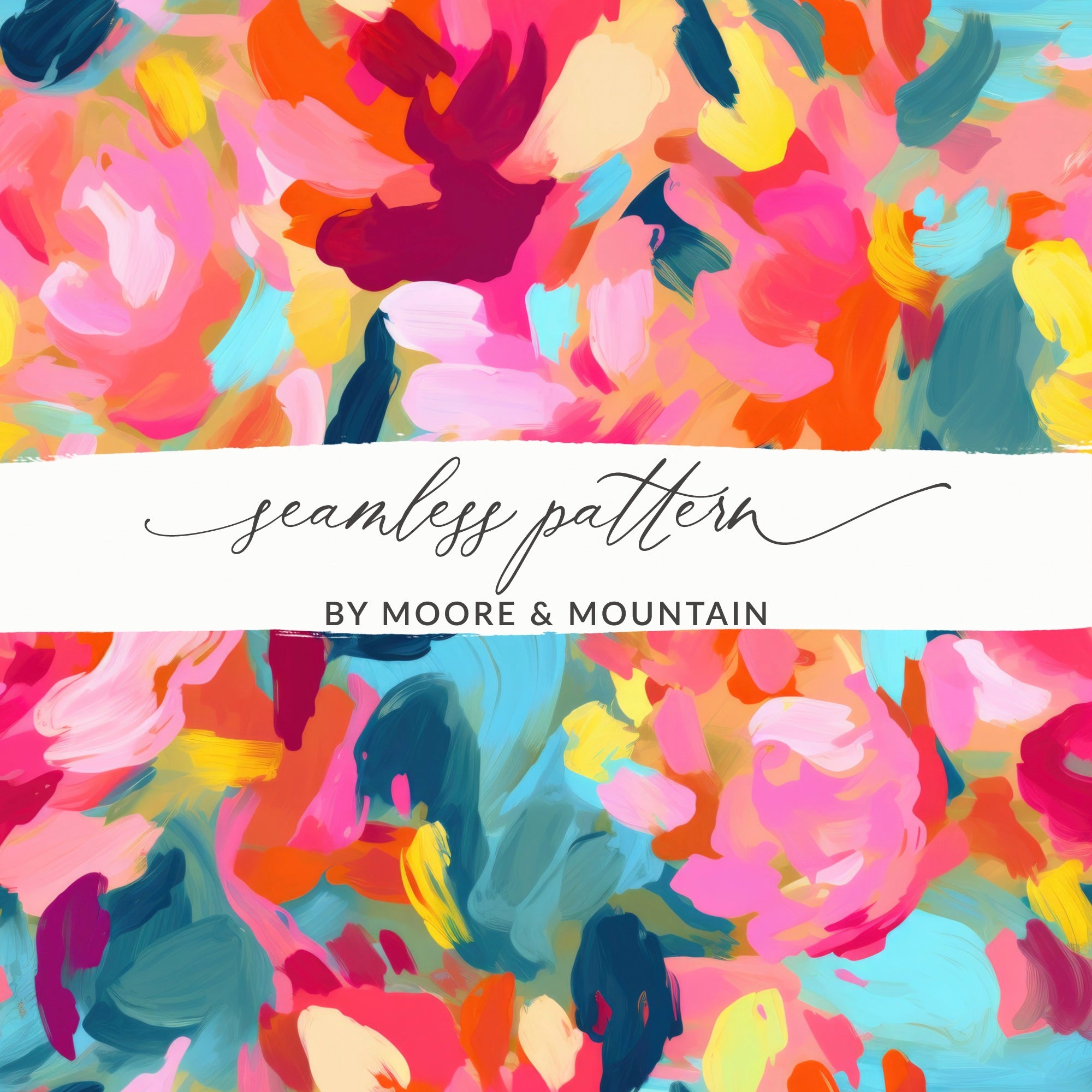 Colorful Abstract Floral Seamless Pattern Design