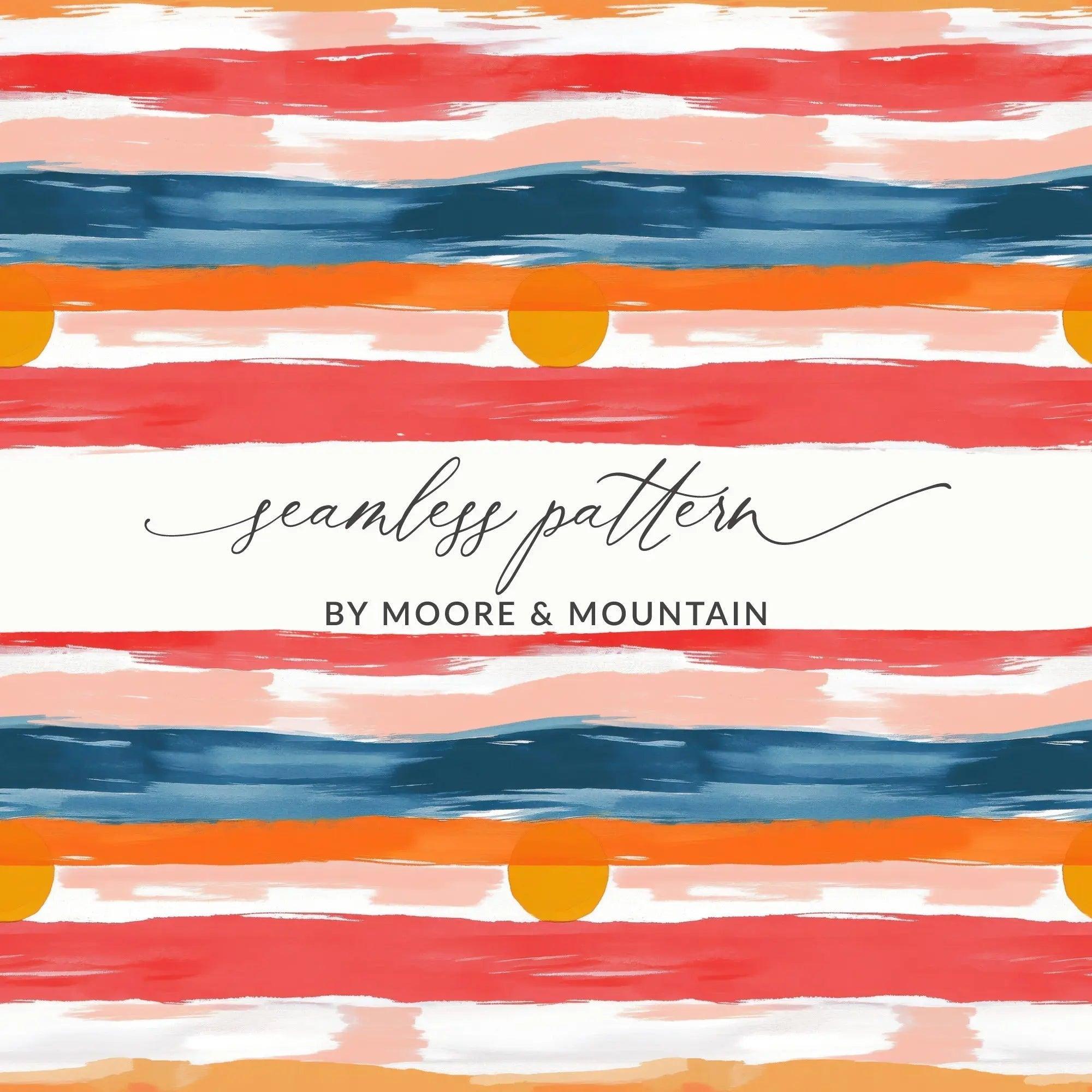 Abstract Digital Paper, Sunset Brush Stroke Pattern, Seamless JPEG Files, Digital Backgrounds, Scrapbooking Paper, Printable Art - Moore and Mountain