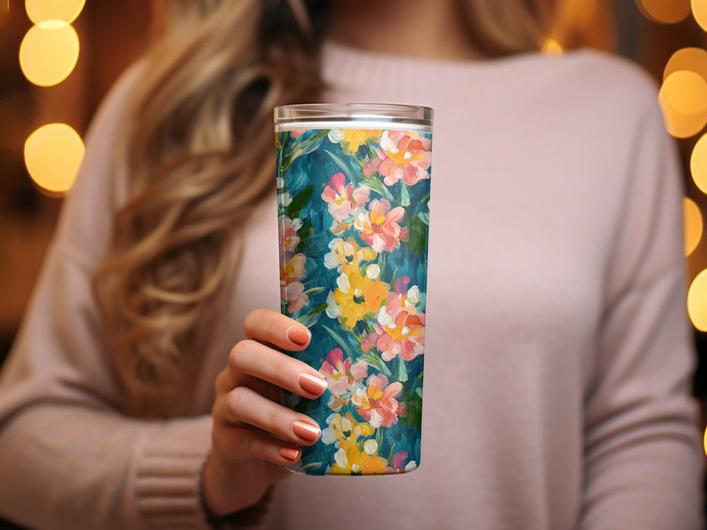 Abstract Painted Floral Spring Hues Seamless Art - Moore and Mountain