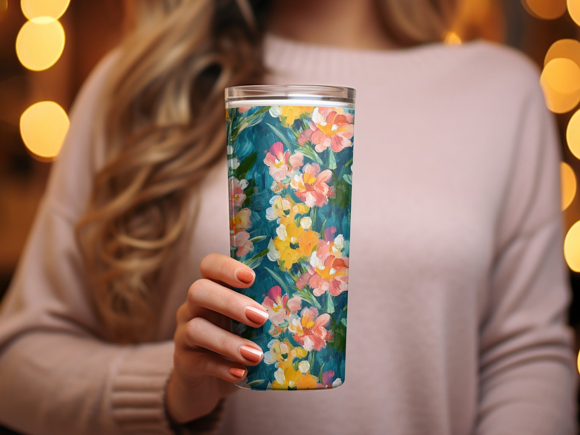 Abstract Painted Floral Spring Hues Seamless Art - Moore and Mountain