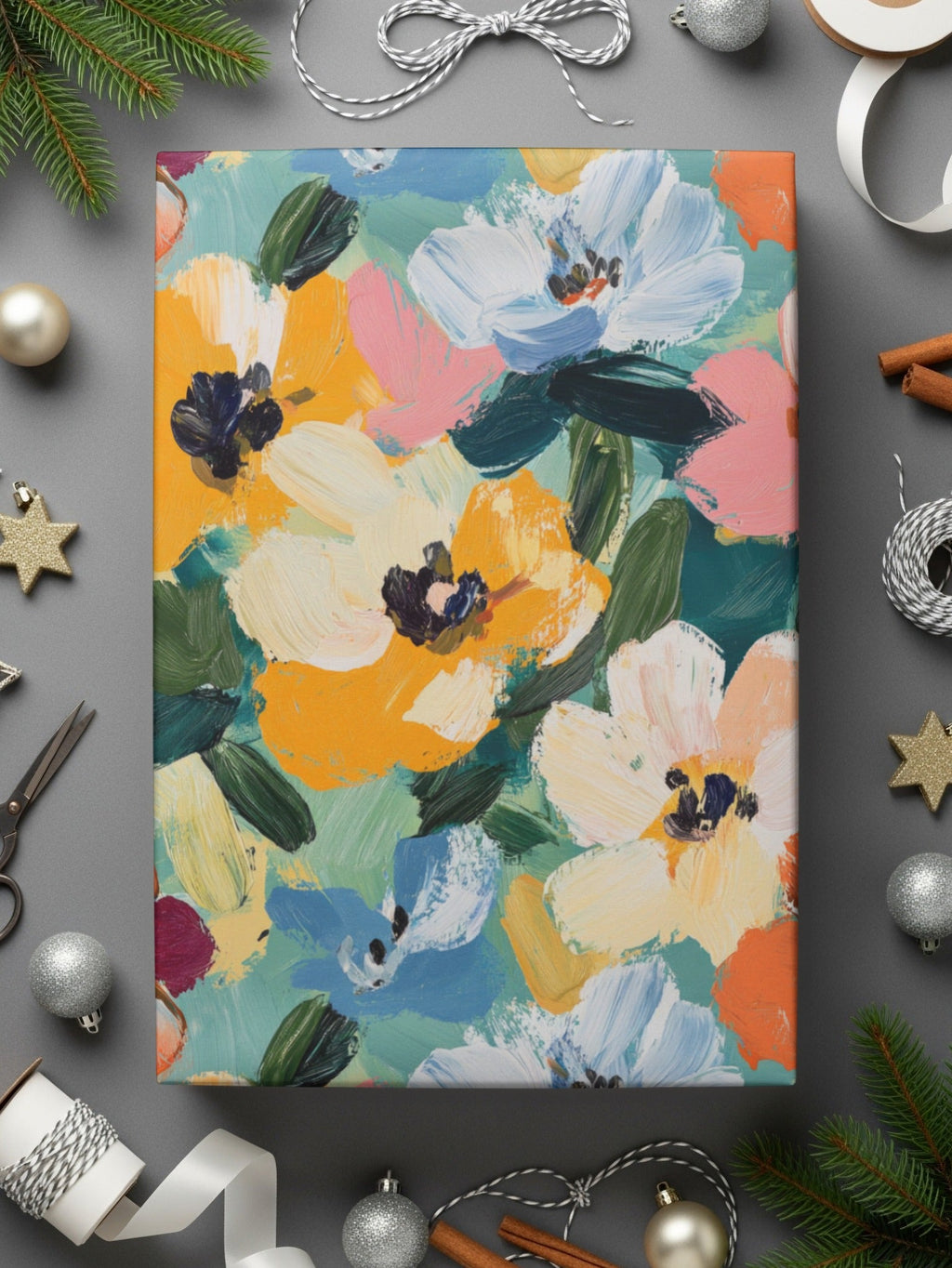 Abstract Painted Spring Floral Bloom Seamless Design - Moore and Mountain