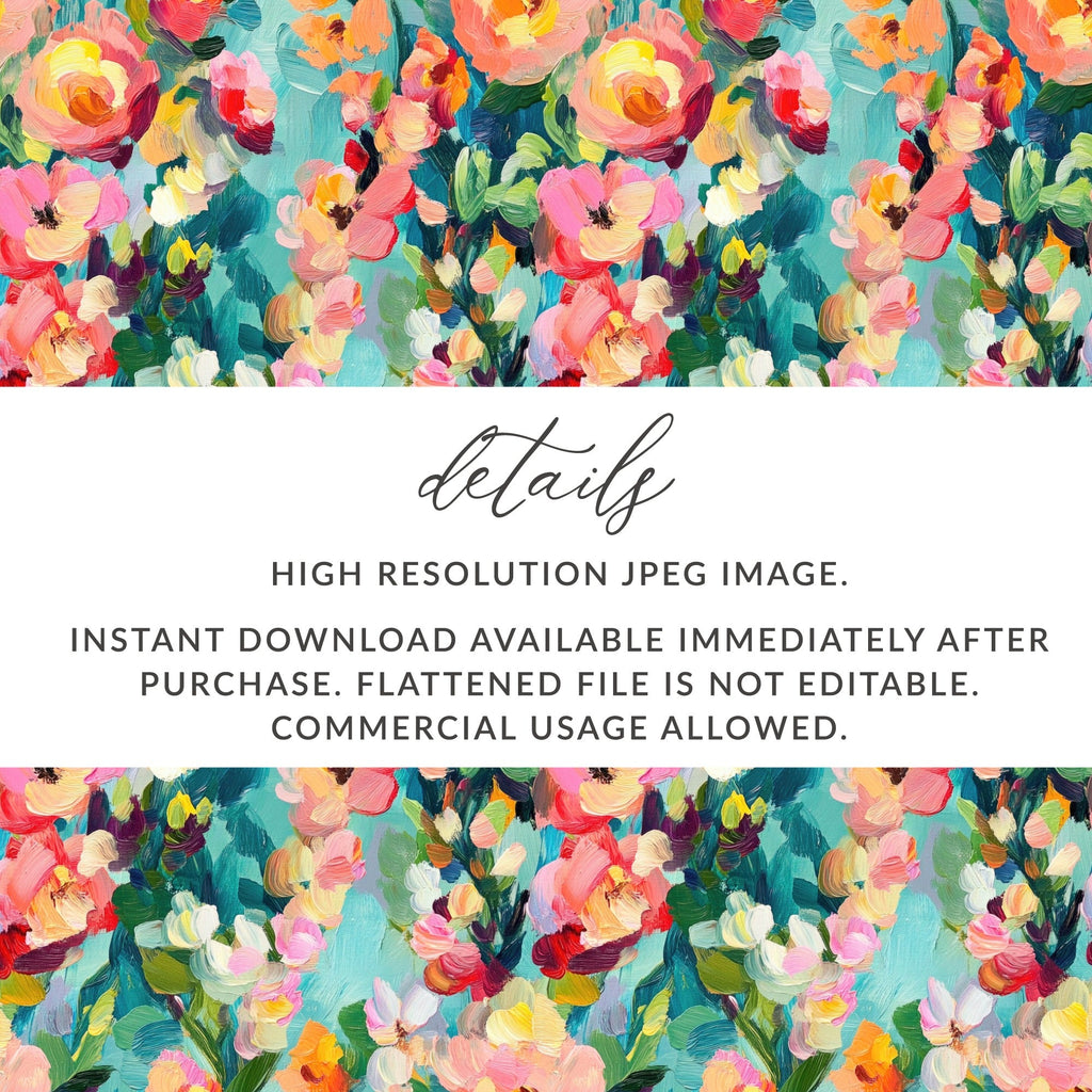 Abstract Painted Spring Floral Jewel Tones Art - Moore and Mountain