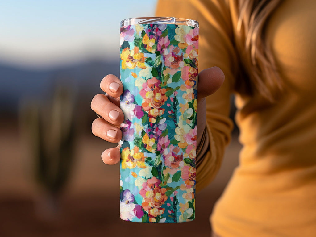 Abstract Painted Spring Floral Jewel Tones Art - Moore and Mountain