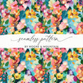 Abstract Painted Spring Floral Jewel Tones Art - Moore and Mountain