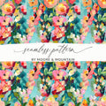 Abstract Painted Spring Floral Jewel Tones Art - Moore and Mountain