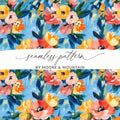 Abstract Painted Spring Floral Pattern for Home Decor - Moore and Mountain