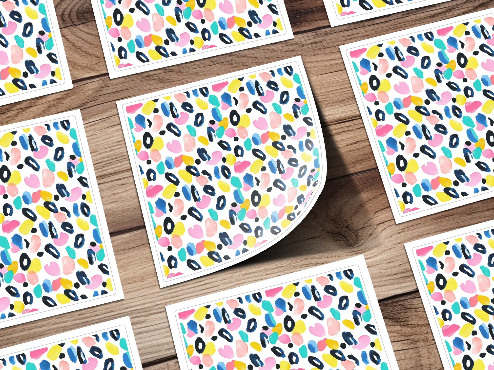 Abstract Patterned Seamless Design With Colorful Shapes Digital - Moore and Mountain