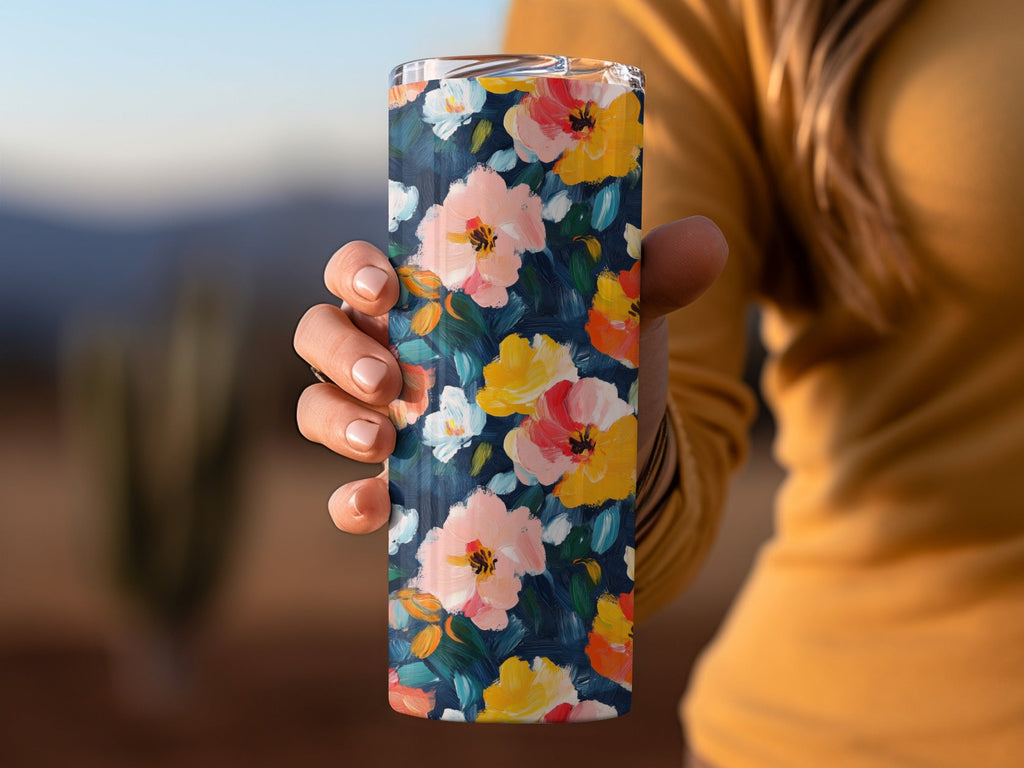 Acrylic Floral Spring Bloom Impressionist Style Digital - Moore and Mountain