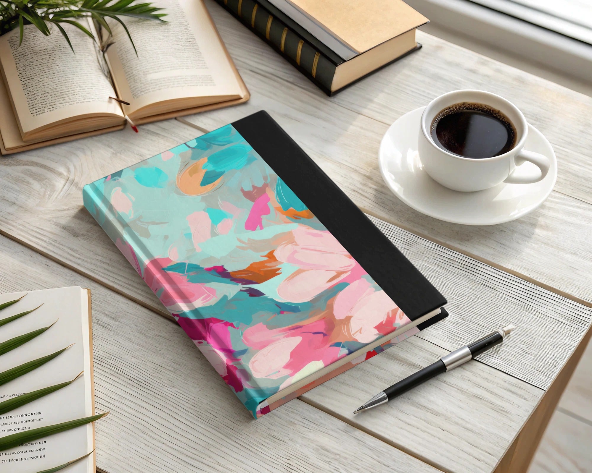 Colorful Abstract Design Hardcover Notebook