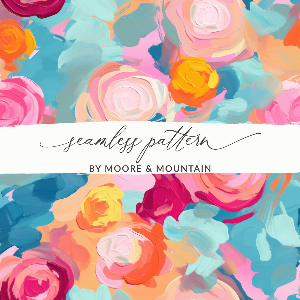 Vibrant Floral Seamless Pattern by Moore & Mountain