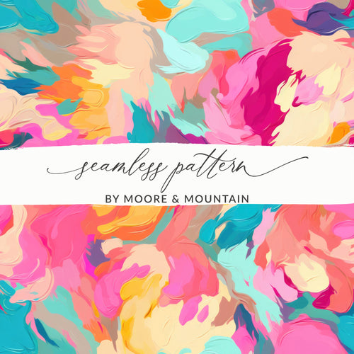 Colorful Abstract Seamless Pattern by Moore & Mountain