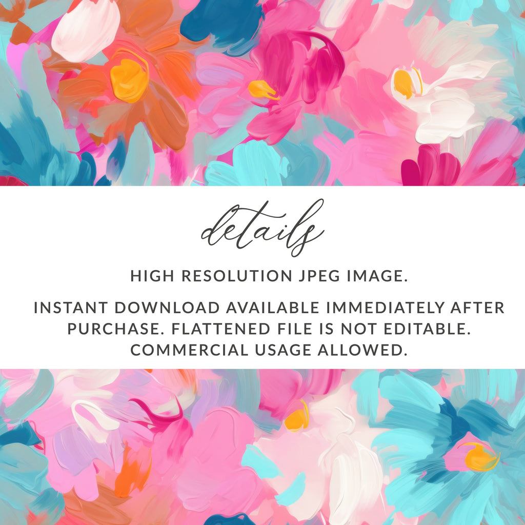 High Resolution Floral Instant Download JPEG Image