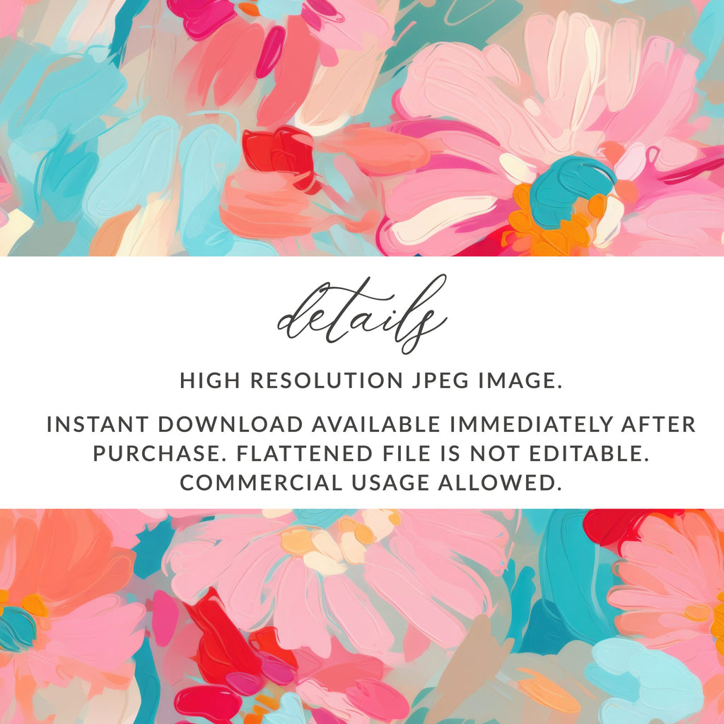 High Resolution Floral JPEG Instant Download Image