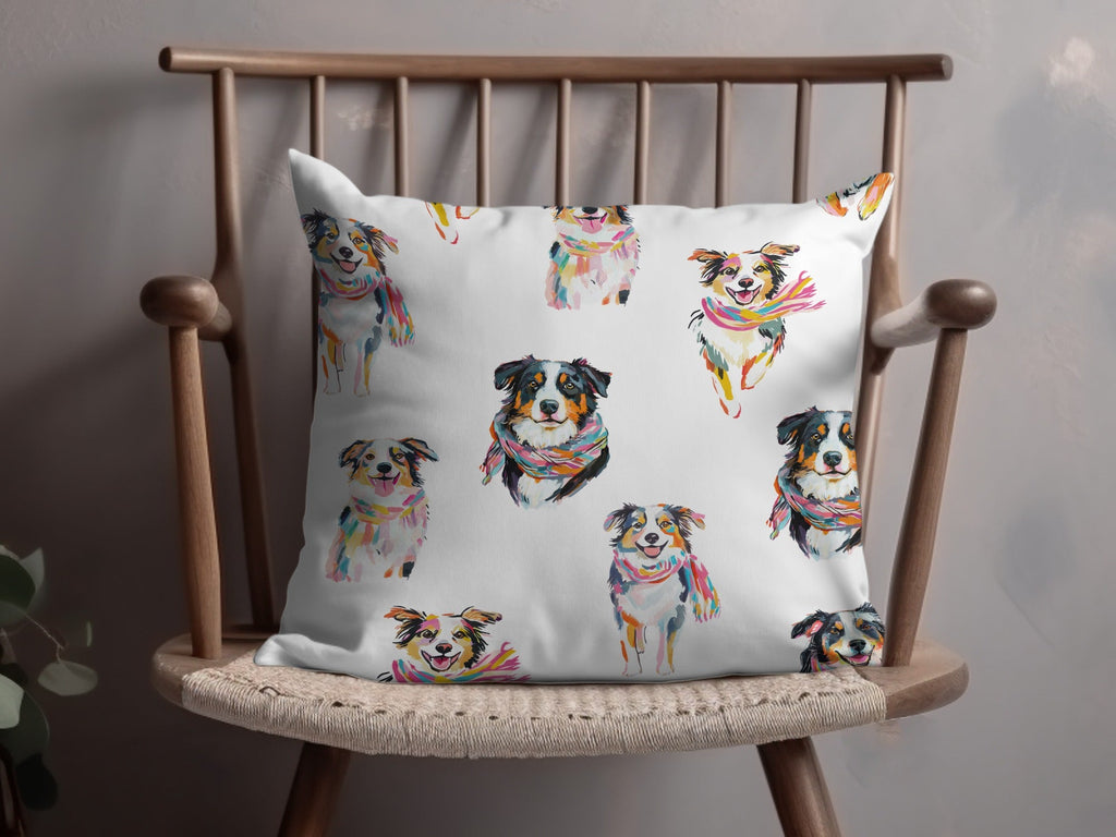 Australian Shepherd Dog Digital Paper, Seamless Dog Pattern, Pet Animal Fabric Design, Dog Breed Pattern, Dog Lover Gift, Commercial Use - Moore and Mountain