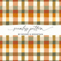 Earth Tone Plaid T-Shirt Digital File, Brown Tan Check Pattern, Seamless Plaid Design, Apparel, Home Decor, Fabric Pattern T-Shirt - Moore and Mountain