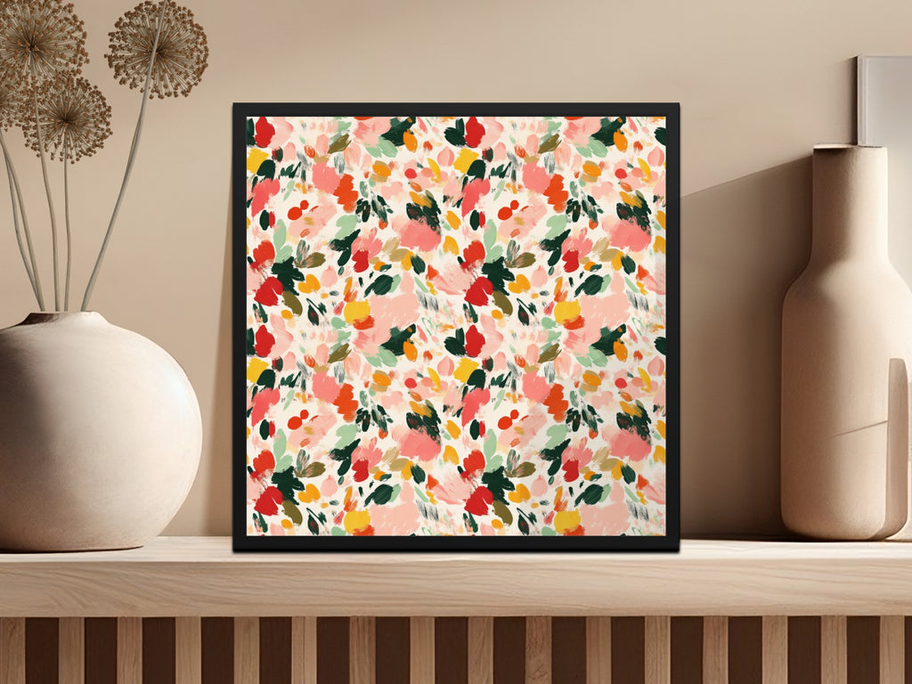 Colorful Abstract Floral Pattern Art Print Product