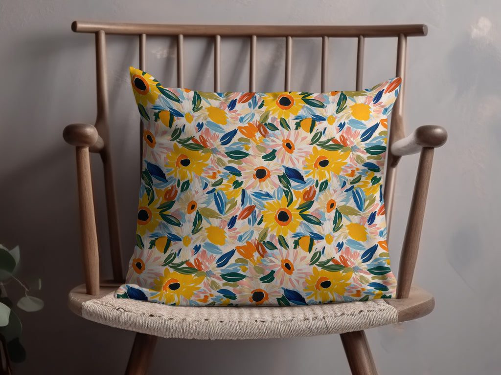 Colorful Sunflower Pattern Decorative Pillow product
