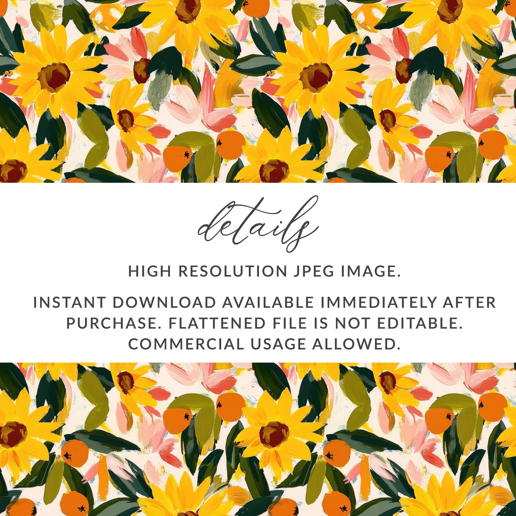 Sunflower and Floral High Resolution JPEG Image Download
