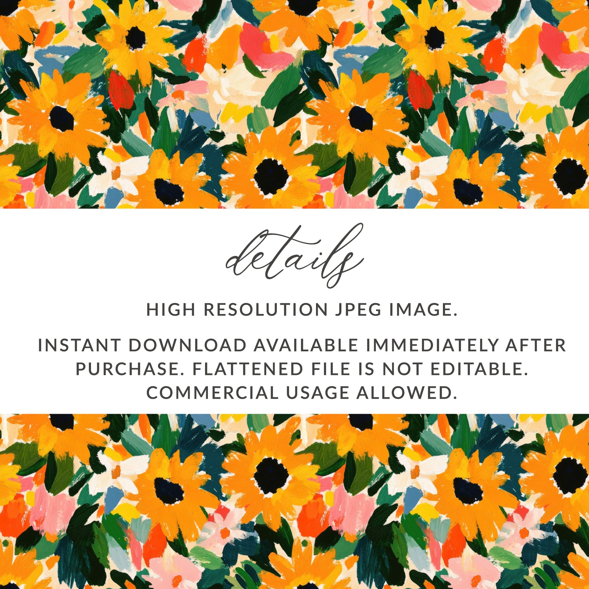 Colorful Sunflower High Resolution JPEG Commercial Image