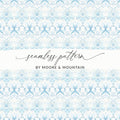 Moore & Mountain Blue Seamless Pattern product