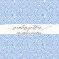Baby Boy Christian Background With Crosses for Boys, Blue Floral Cross Seamless Pattern Texture Download Includes - Moore and Mountain