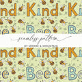Bee Kind Seamless Pattern, Digital Download, Cute Bees, Nursery Print, Digital Paper Pack, Two Scales, Commercial Use, Scrapbook Paper - Moore and Mountain