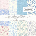 Beautiful Floral and Polka Dot Seamless Pattern