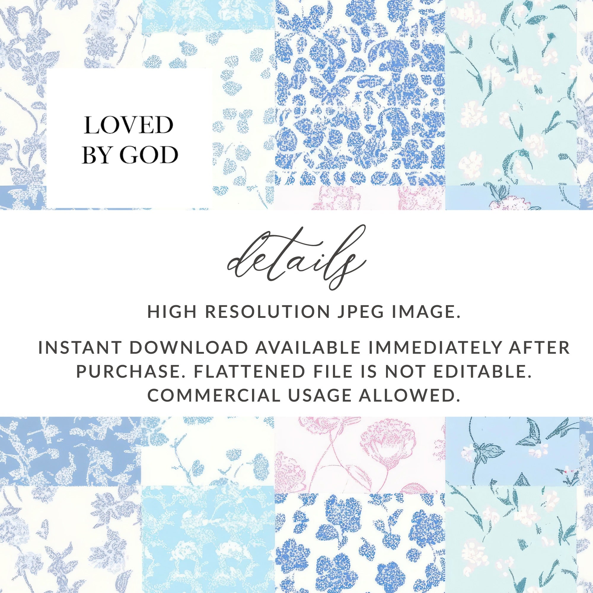 Loved By God High Resolution JPEG Image Pack