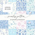 Loved By God Seamless Pattern by Moore and Mountain