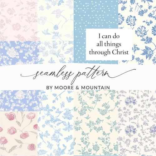Floral and Polka Dot Seamless Pattern Design