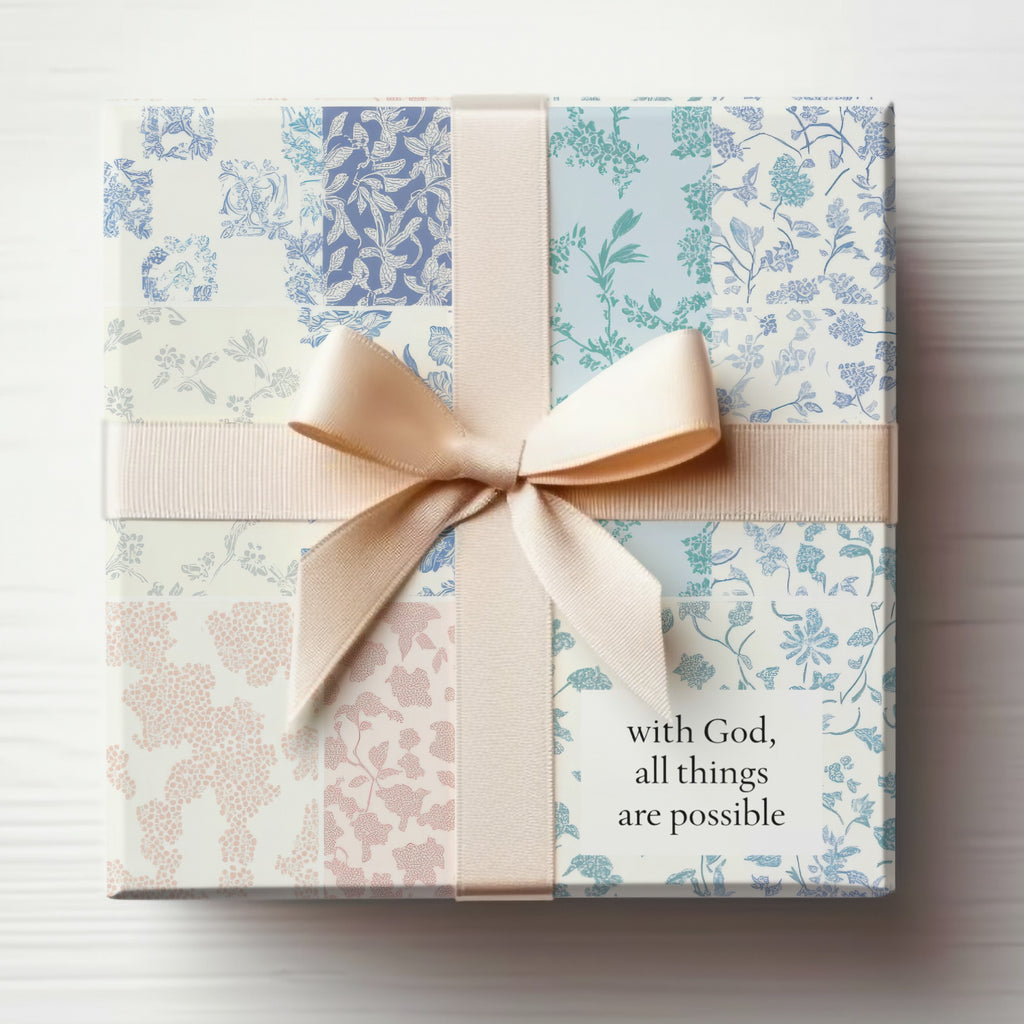 Inspirational Floral Design Gift Wrapping Paper Product
