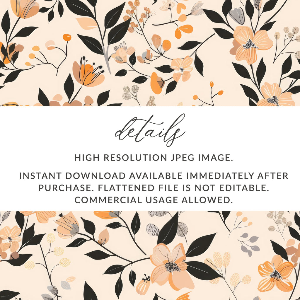 Floral Botanical Pattern High Resolution JPEG Image
