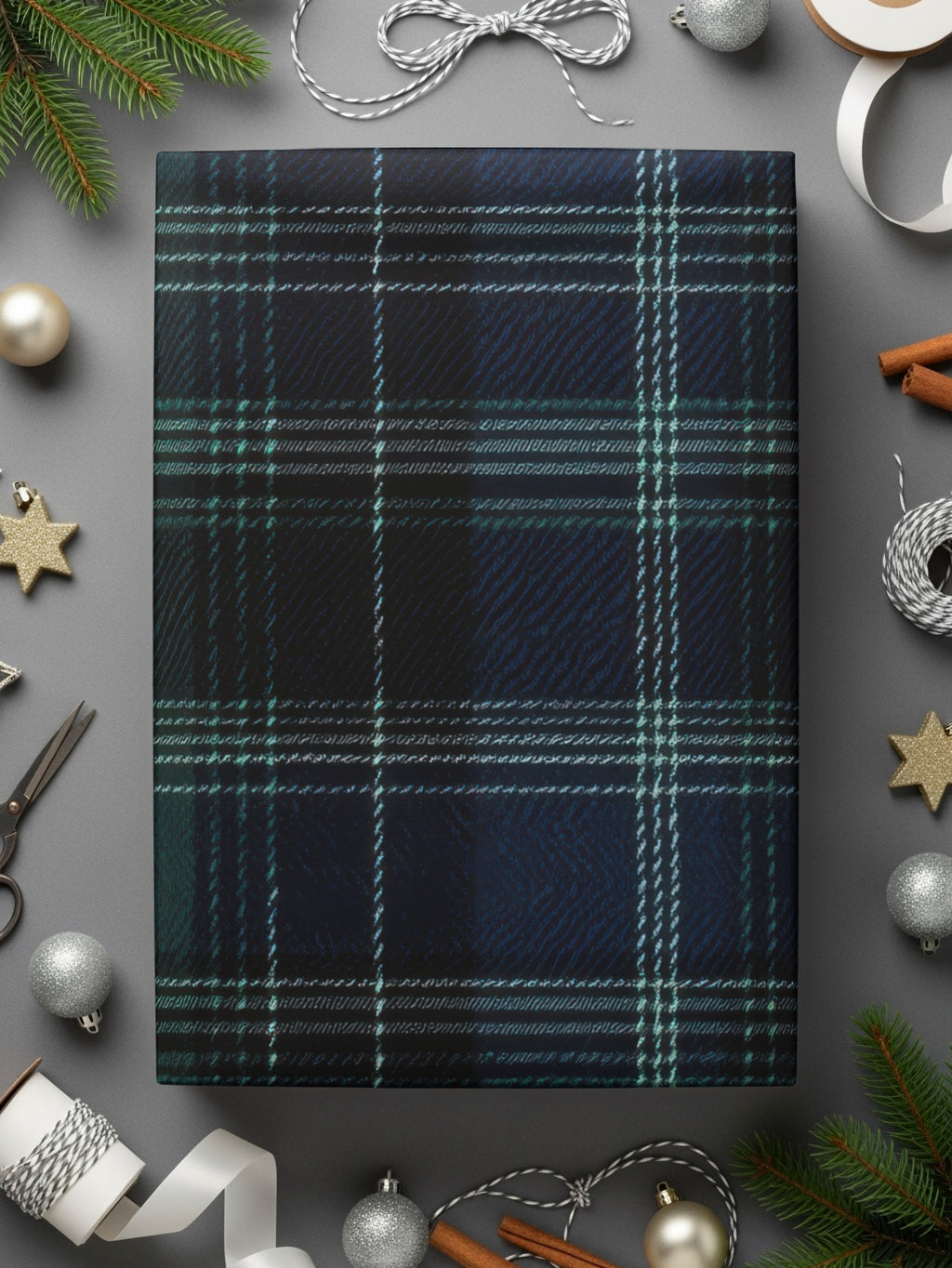 Black and Green Mens Scottish Tartan Seamless Digital - Moore and Mountain