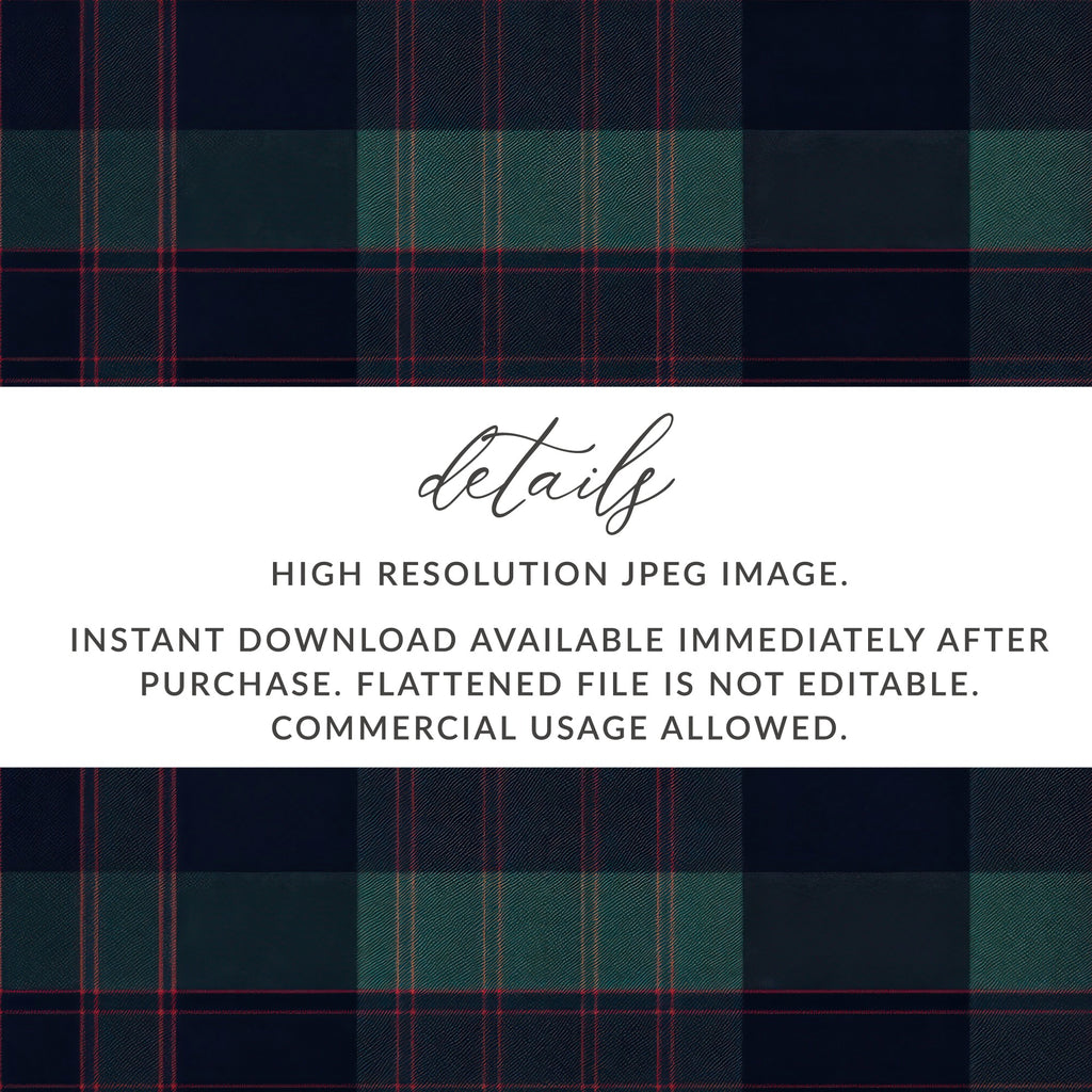 Black and Green Tartan Seamless Digital - Moore and Mountain