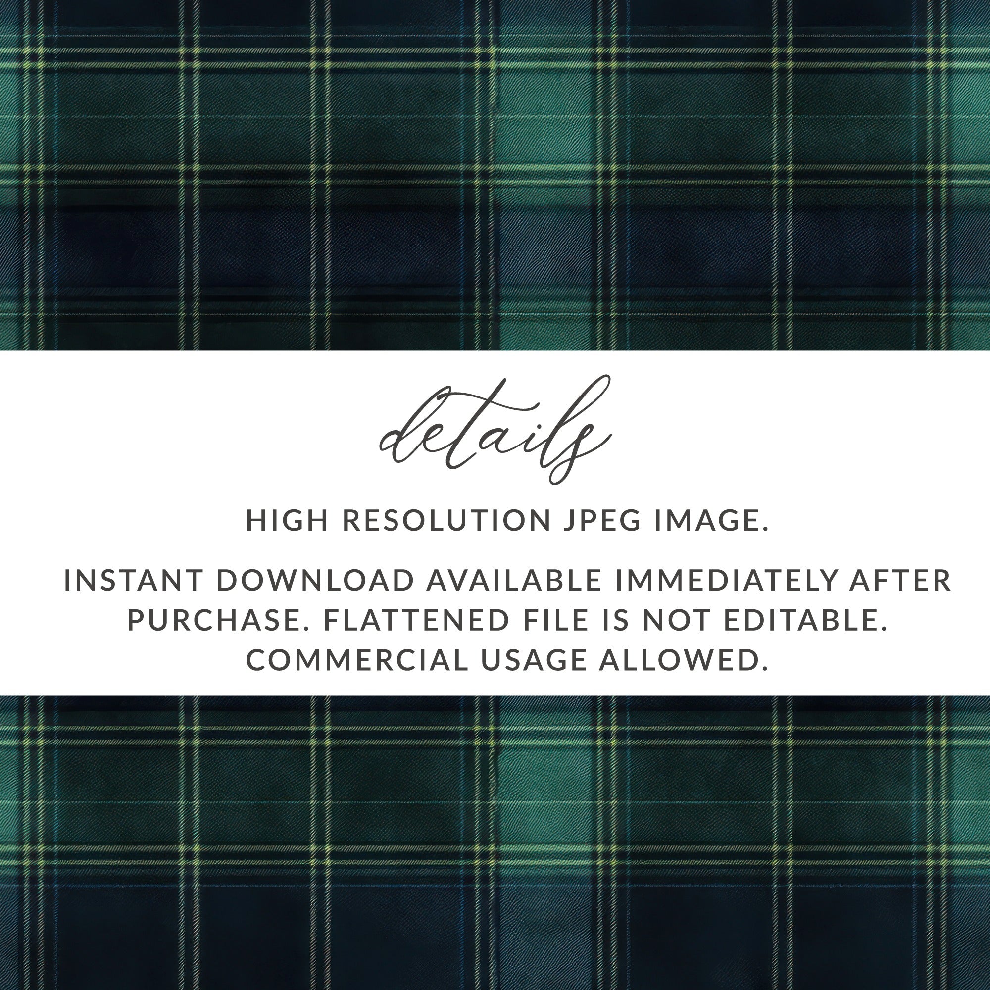 Black and Green Tartan Seamless Digital - Moore and Mountain