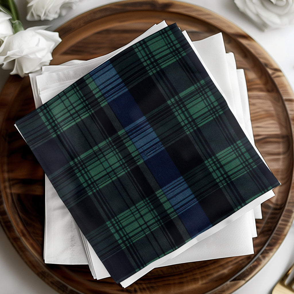 Black and Green Tartan Seamless Digital - Moore and Mountain