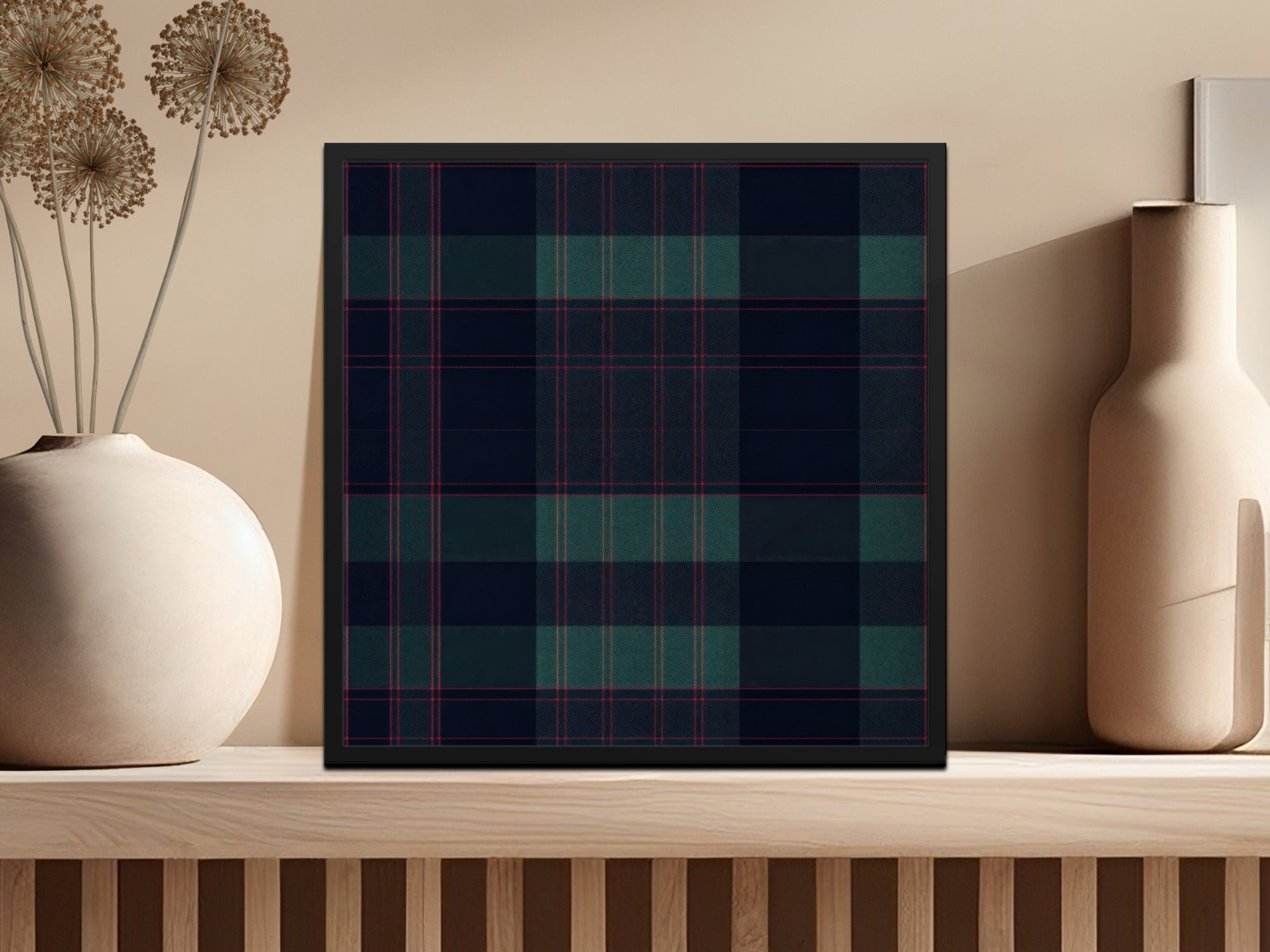 Black and Green Tartan Seamless Digital - Moore and Mountain